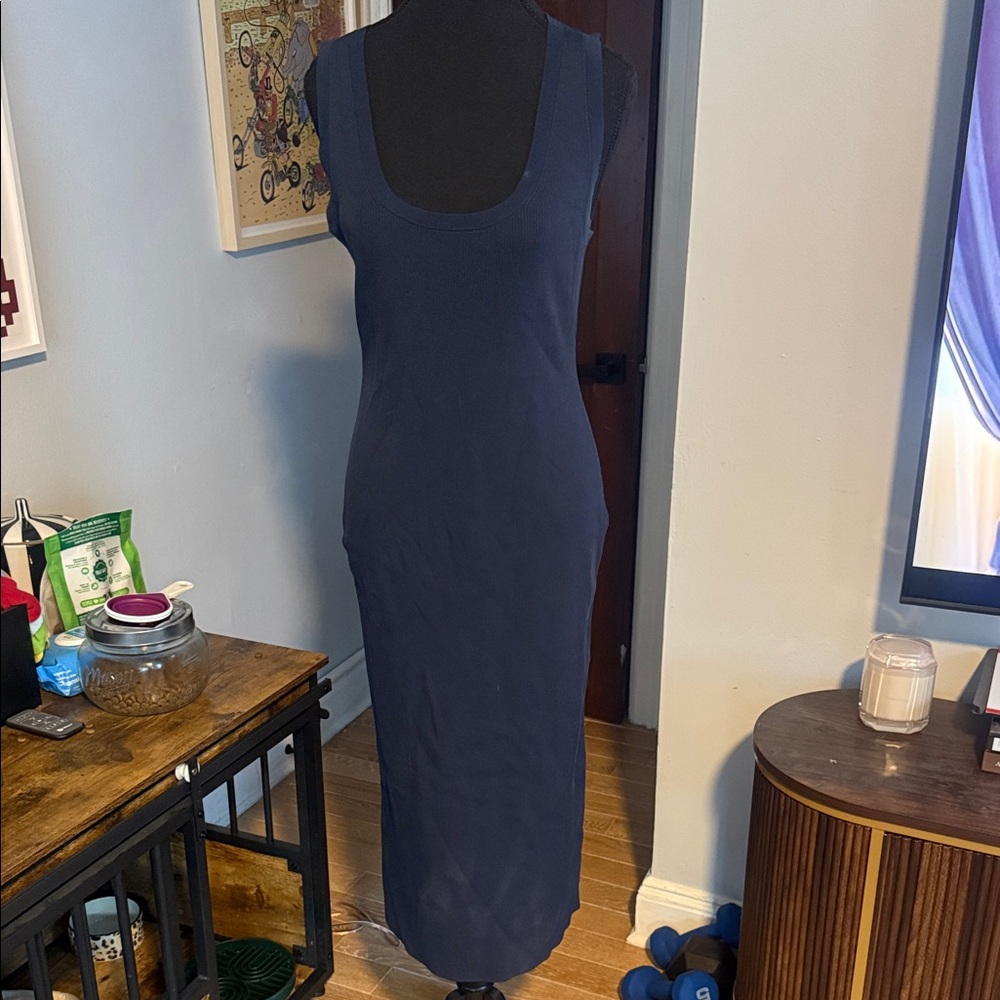 Theory Deep Blue Midi Dress
